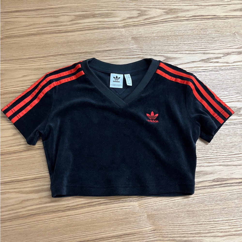 Adidas Velvet Crop Top